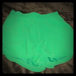 Grass green shorts